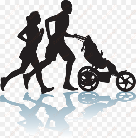 exercise silhouette clip art at getdrawings com - jogging stroller clipart