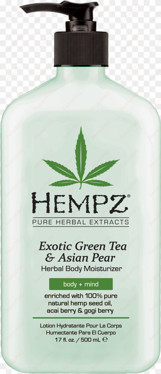 exotic green tea & asian pear moisturizer - hempz exotic green tea & asian pear herbal moisturizer