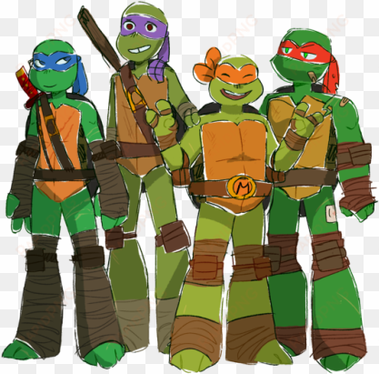 experimenting with shapes and i doodled out some turtles - teenage mutant ninja turtles