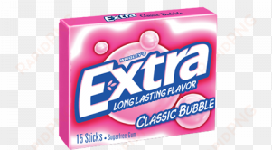 Extra Gum Classic Bubble Flavor -sku - Extra Gum Classic Bubble transparent png image