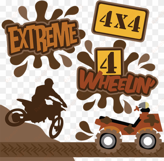 extreme svg files 4 wheelin' svg files dirt bike svg - extreme sport