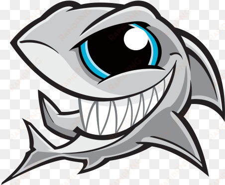 eye clipart shark - angry shark cartoon png