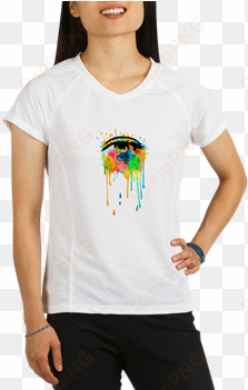 eye watercolor art performance dry t-shirt - t-shirt