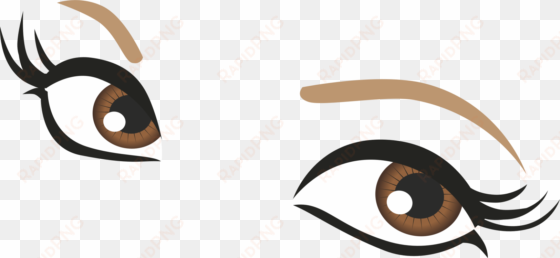 eyelash color cosmetics drawing - drawn eyes cartoon png