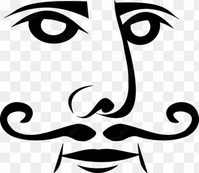 eyes face king mustache playing poker port - black and white playing card