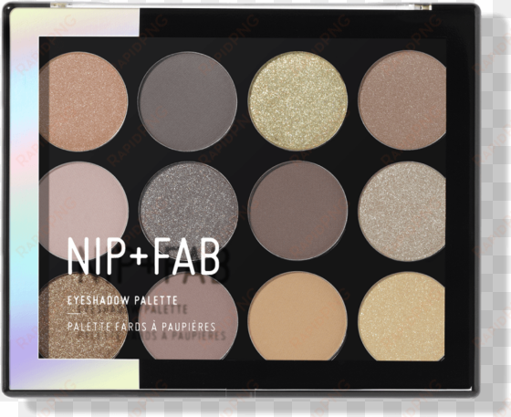 eyeshadow palette gentle glam - nip+fab make up eyeshadow palette 12g sculpted 1, multi