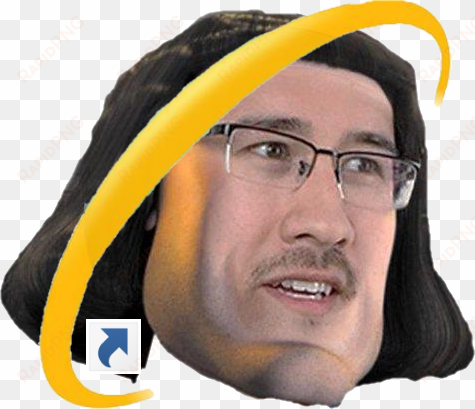 eyewear yellow glasses vision care goggles facial hair - e markiplier