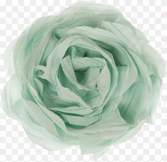 fabric flower png - mint green and grey outfit