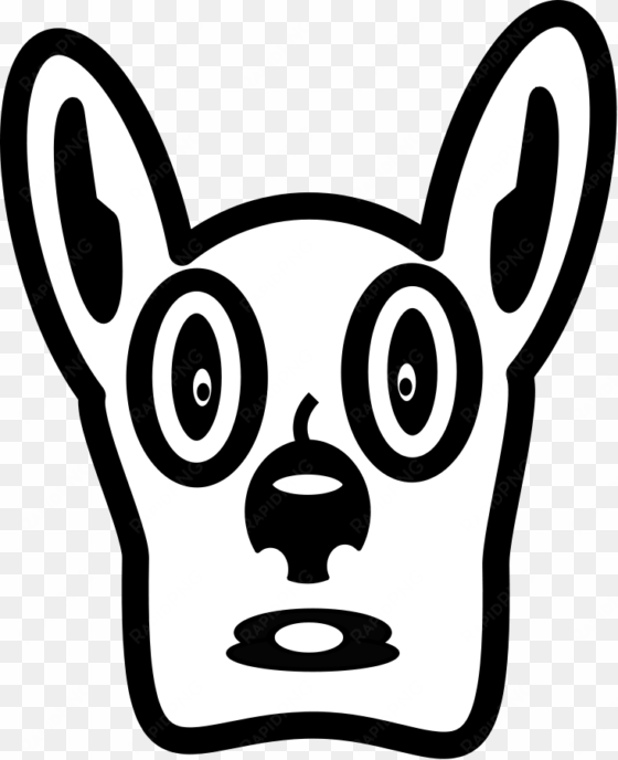 face, cartoon, dog, draw, pet, animal, shocked - nokia 2690 clip art