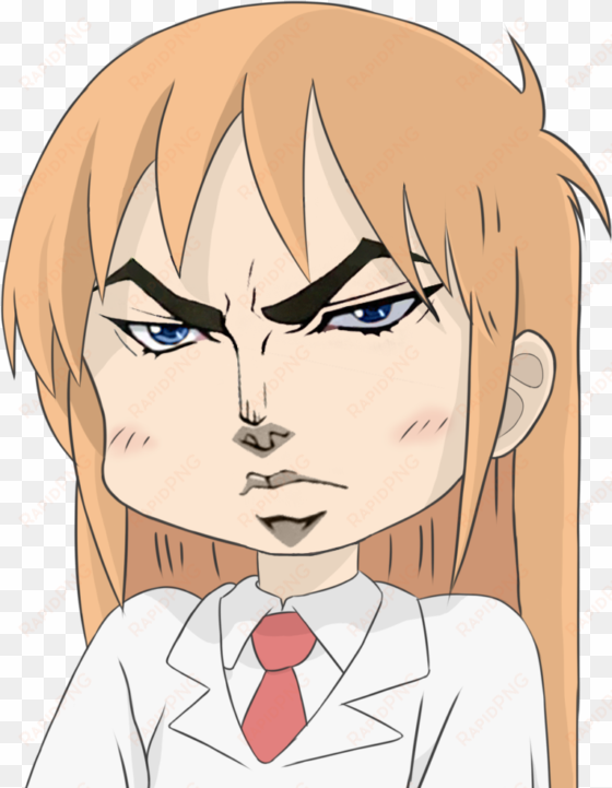 face hair man nose facial expression human hair color - nichijou jojo