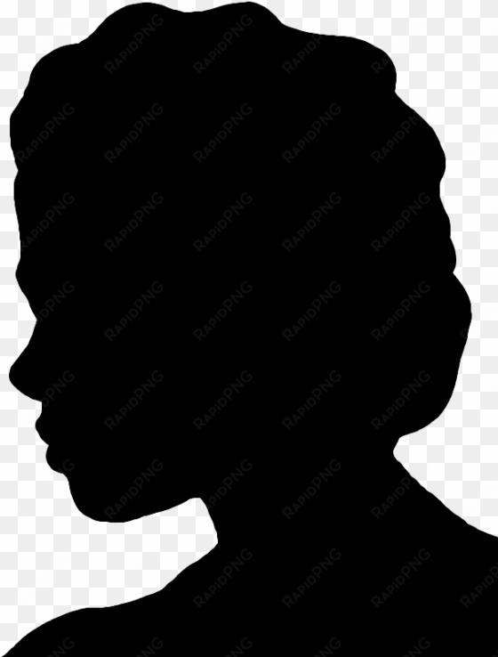 face silhouette woman, face silhouette of young - silhouette