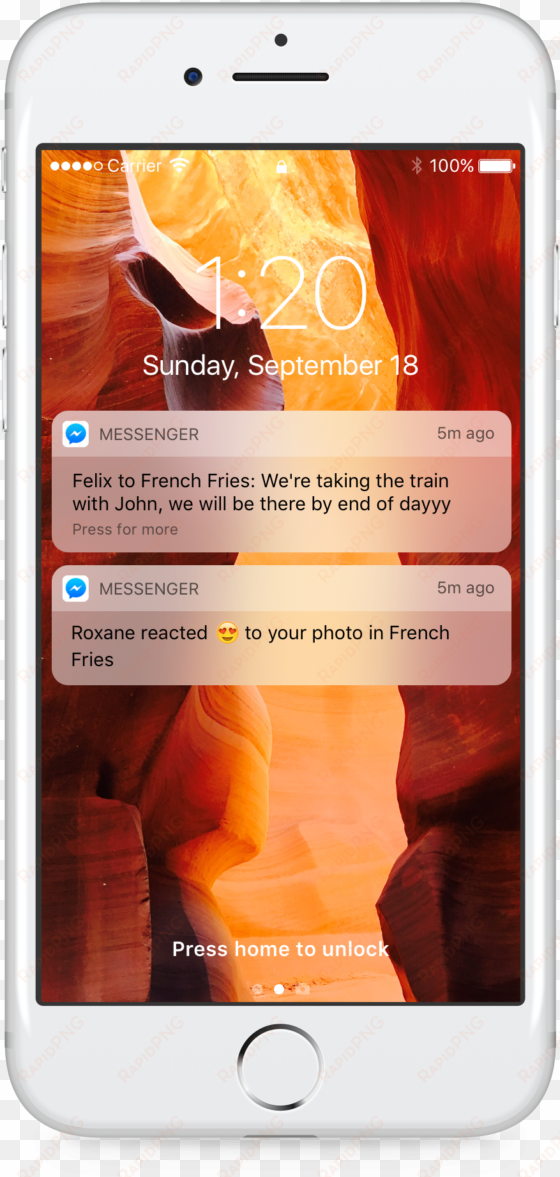 facebook - facebook messenger reaction notification