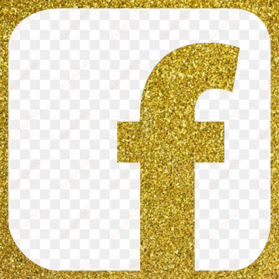 Facebook Icon, Vector, Gold Color Glitter Png And Vector - Number transparent png image