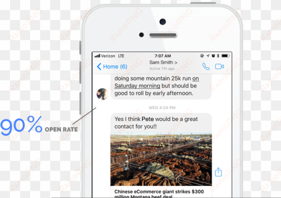 facebook messenger has open rates as high as 90 percent - iphone