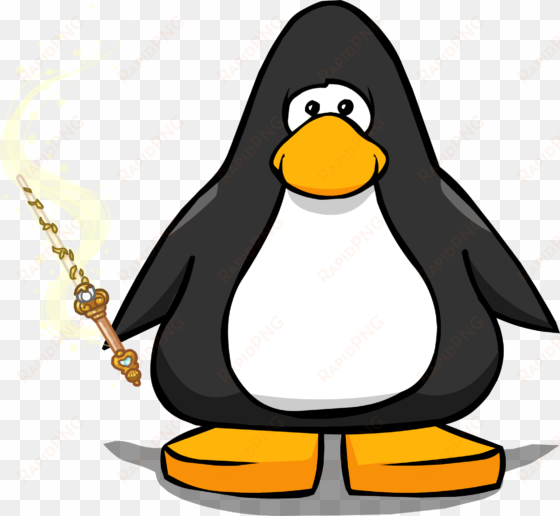 fairy godmother's wand on a player card - club penguin trumpet