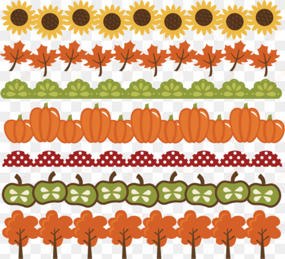 fall borders svg cut files autumn svg pumpkin border - fall border