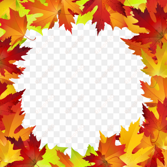 fall leaves border png