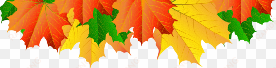 Fall Leaves Border Png Clip Art Image - Fall Leaf Border Clipart transparent png image