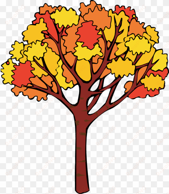 fall tree branch clipart - clip art fall tree
