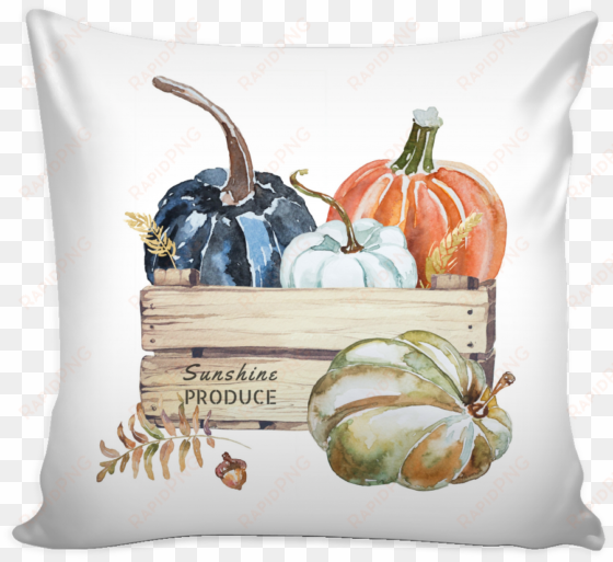 fall watercolor pumpkin throw pillow cover watercolor - love quotes pillow