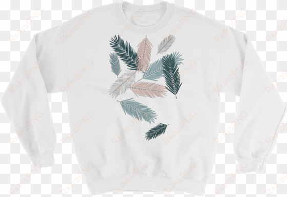 falling feathers, unisex sweatshirt - sweatshirt