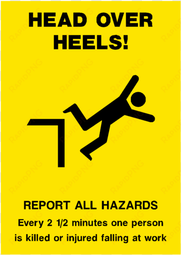 falling safety poster - slips, trips, falls graphic safety posters