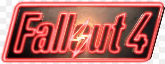 fallout 4 neon logo png - neon sign
