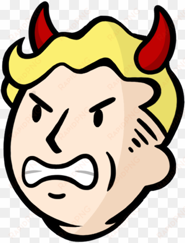 #fallout #falloutboy #devil - vault boy head png