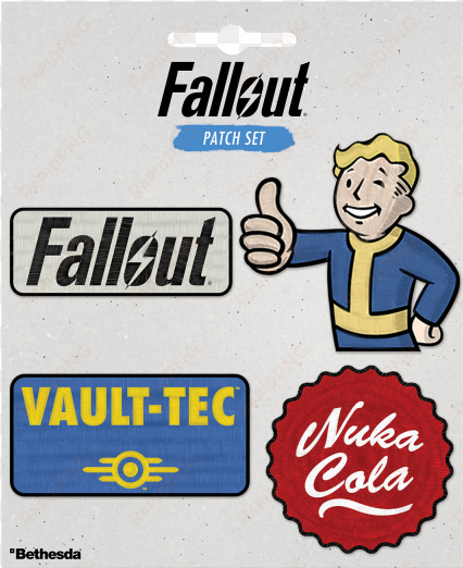 fallout patch set - fallout nuka cola bottle koozie