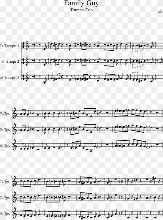 family guy sheet music composed by idk 1 of 2 pages - everybody needs somebody horns