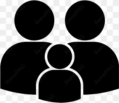 family silhouette vector - padres de familia icono