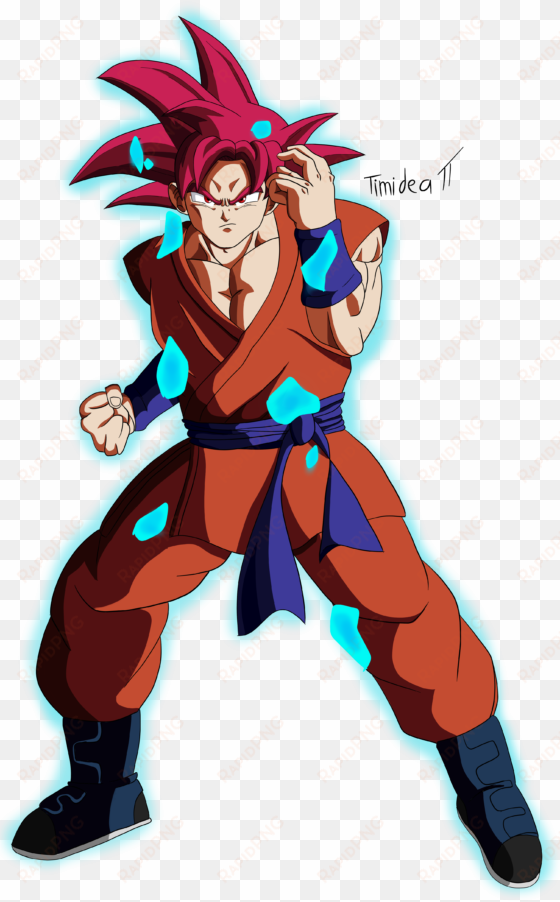 Fanart[oc] Super Saiyajin God Goku - Super Saiyan God Whis Gi Goku transparent png image