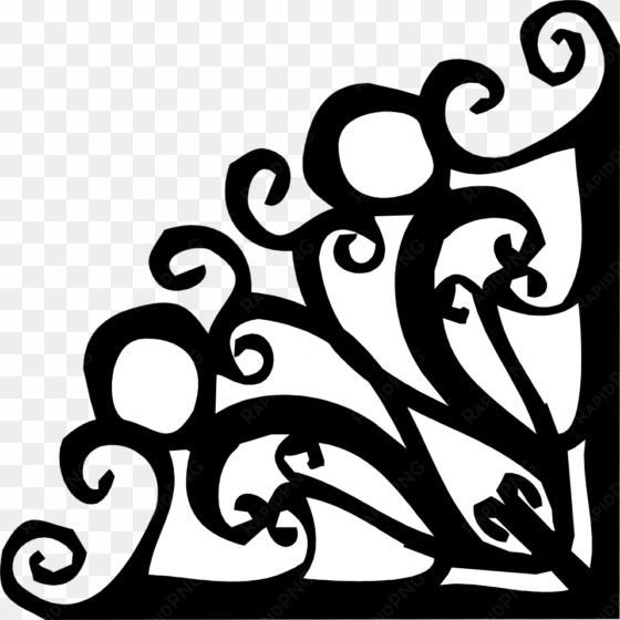 fancy corner border png clipart black and white download - night-born and also the madness of john harned, when