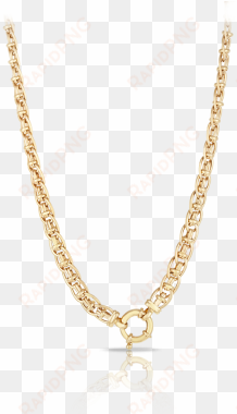 Fancy Euro Necklace Made In 9ct Yellow Gold - Egyptian Gold Chain Pattern transparent png image