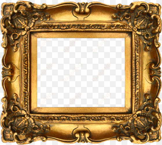 fancy frame png image transparent - gilded gold frame