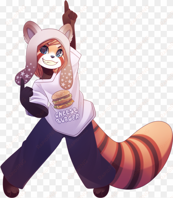fandom giant transprent png - red panda furry art