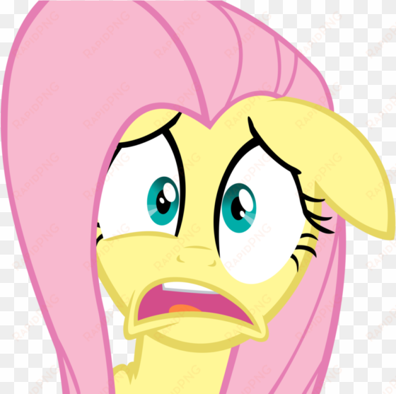 fanmade fluttershy scared by theflutterknight - snake eating itself meme