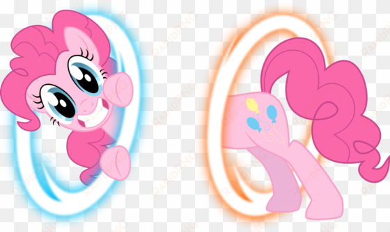 fanmade pinkie pie in her own portal - tarjeta de invitacion de my little pony