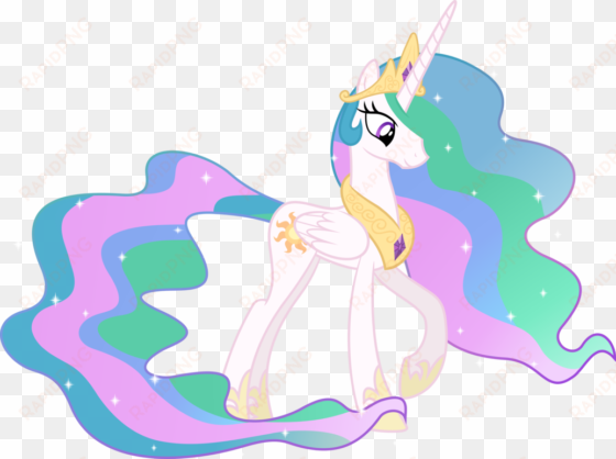 fanmade princess celestia looking down - my little pony friendship is magic princess celestia