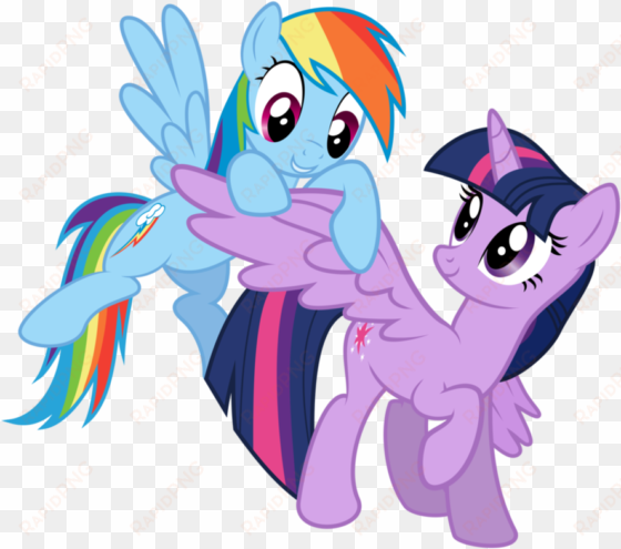 fanmade rainbow dash and twilight sparkle - my little pony twilight sparkle and rainbow dash