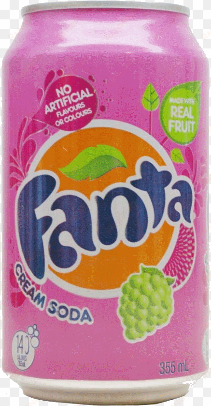 fanta fanta cream soda 355ml can 12/cs - fanta cream soda can