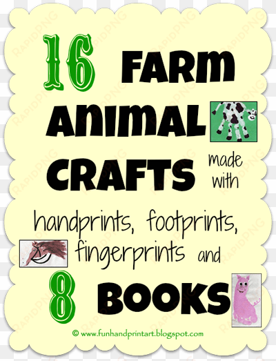 farm animal crafts made from handprints, footprints, - duck foot prints printable