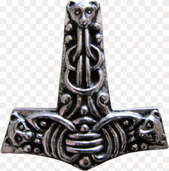 faroese thor's hammer pendant - viking jewellery png