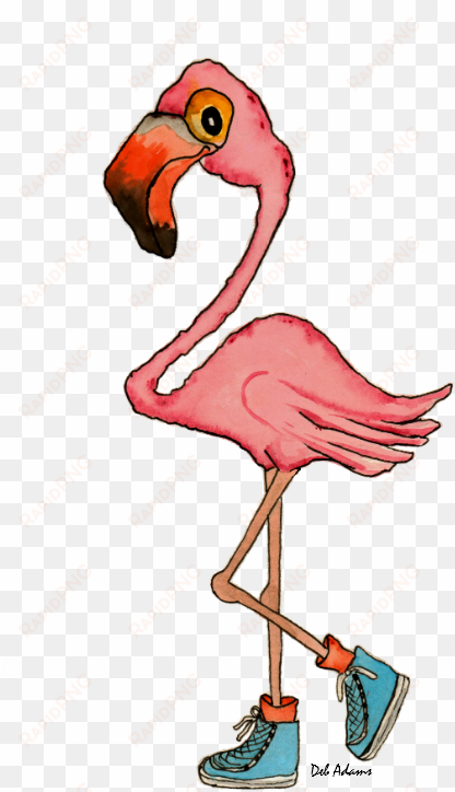 fashionable flamingo - it's drink o'clock large luggage tag