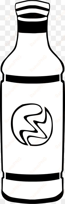 fast food drink bottle - bottle of juice clipart black and white