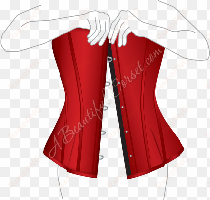 fasten your corset from the top of the busk by starting - cape