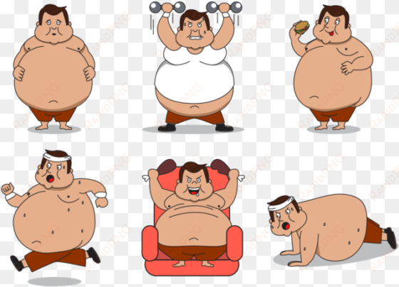 fat guy character vector - pixel art fat guy