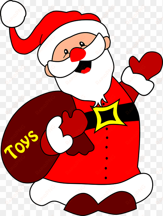 father christmas toys transparent background christmas - christmas toys png