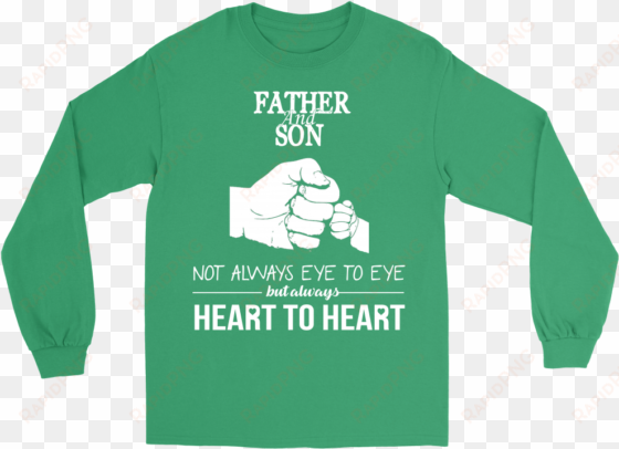 father & son heart to heart - long-sleeved t-shirt