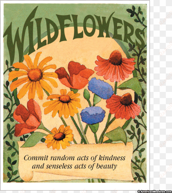 favor sized wildflower mix seed packet - wildflower seed packets